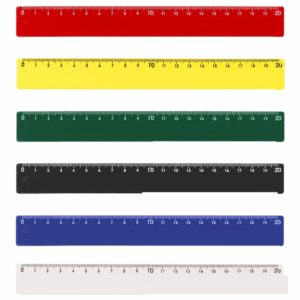 Régua Plástica 20 cm - várias cores