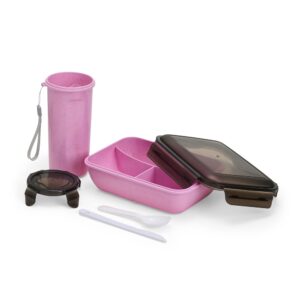 Kit Copo e Marmita Fibra de Bambu - IMPCC08029